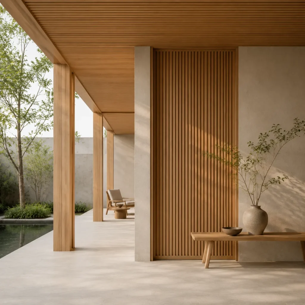 Minimal Architectural Expression Natural Material System Design
